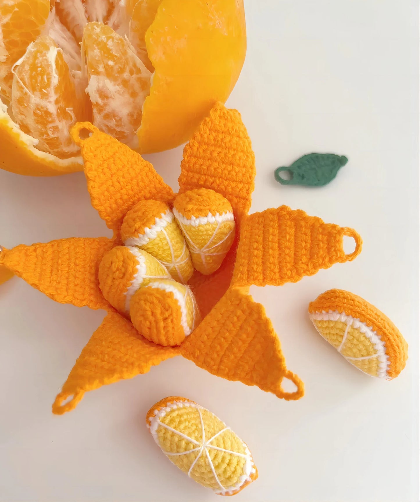✨ Orange Crochet Charm 🍊 | PDF Pattern 🧶
