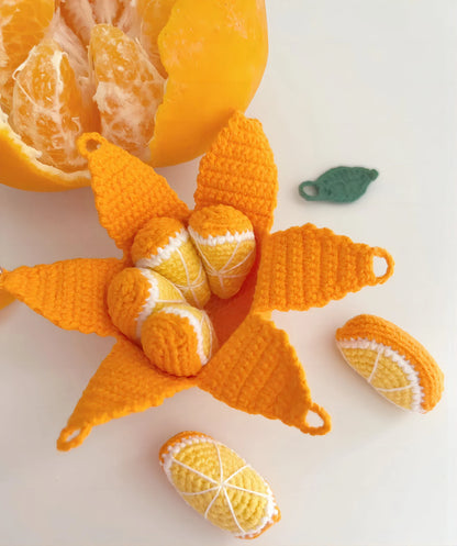 ✨ Orange Crochet Charm 🍊 | PDF Pattern 🧶
