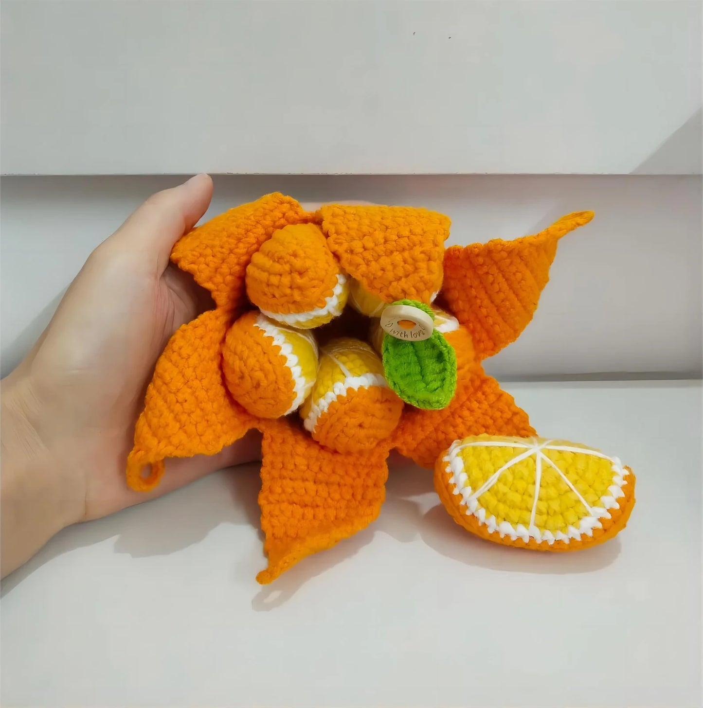 ✨ Orange Crochet Charm 🍊 | PDF Pattern 🧶
