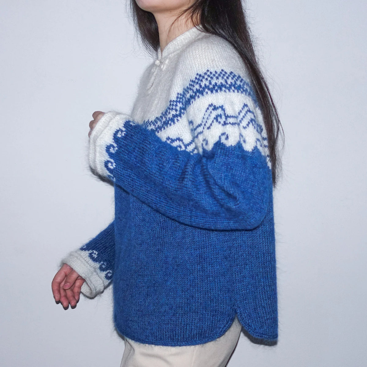 Ceramic Sweater Knitting Pattern | Porcelain Colorwork | XXS–5XL