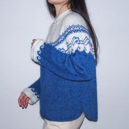 Ceramic Sweater Knitting Pattern | Porcelain Colorwork | XXS–5XL