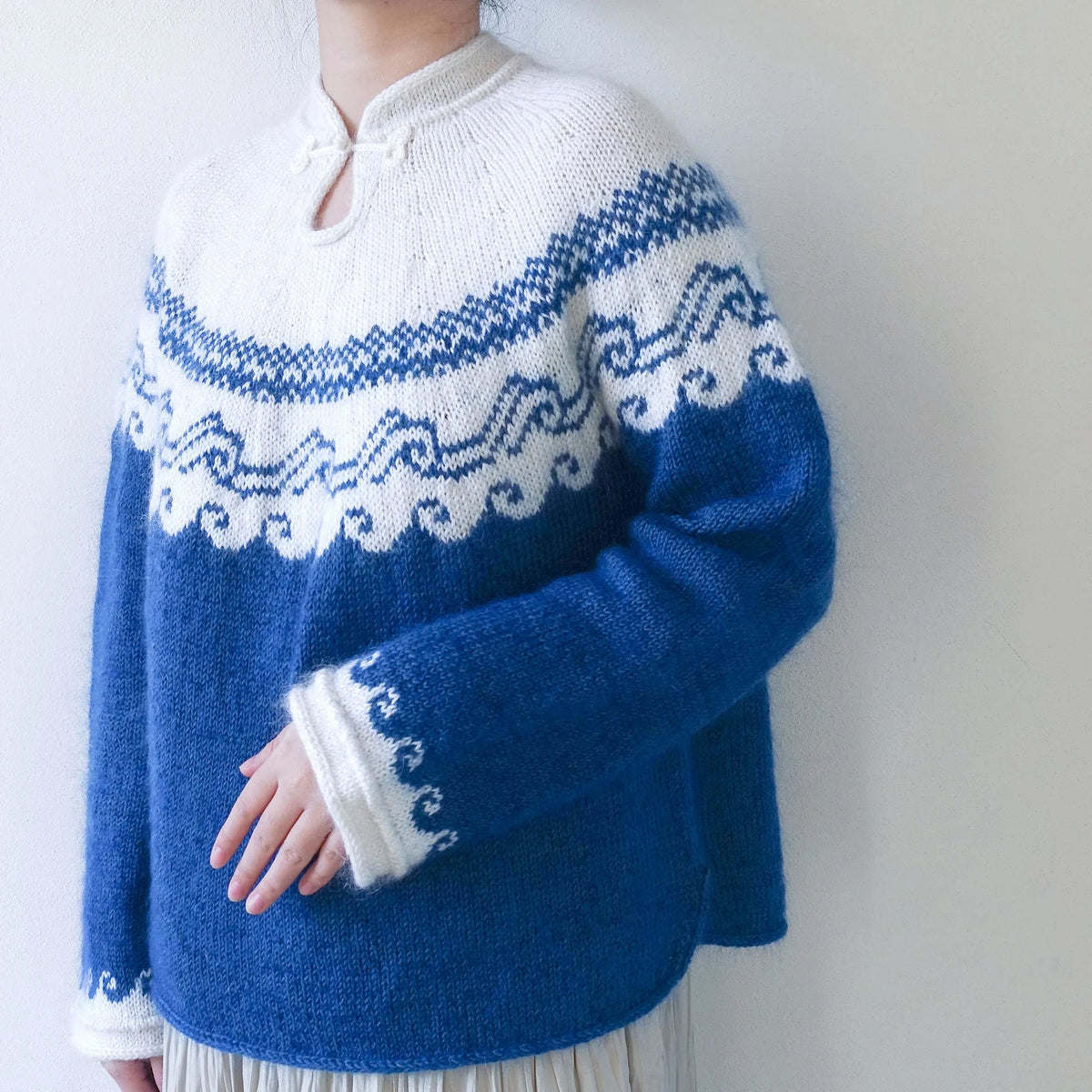 Ceramic Sweater Knitting Pattern | Porcelain Colorwork | XXS–5XL
