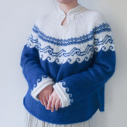Ceramic Sweater Knitting Pattern | Porcelain Colorwork | XXS–5XL