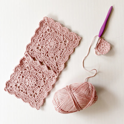 🌸 Blossom Breeze Blanket – Join-as-You-Go Crochet Squares 🧶