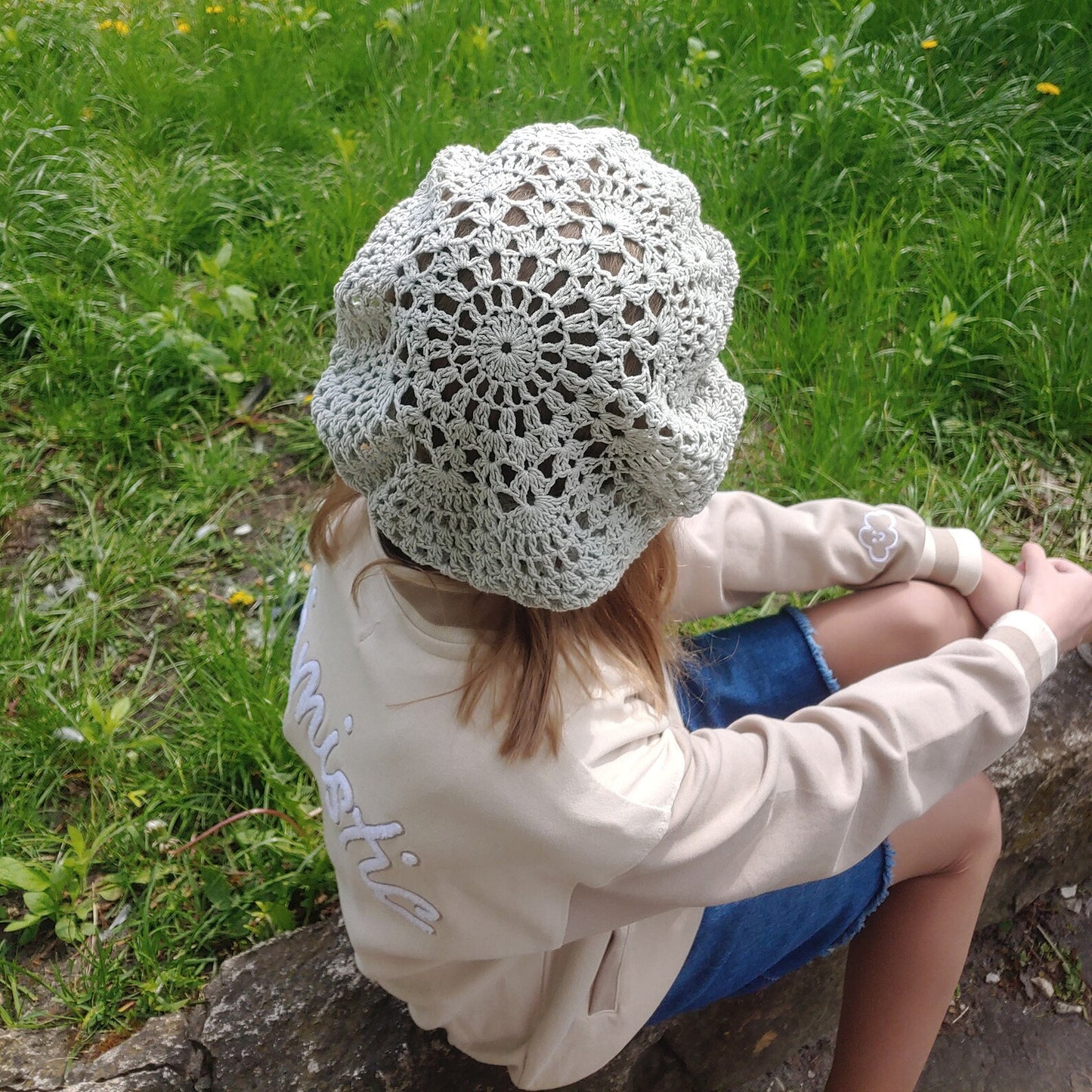 🌸 Lace Beret Crochet Pattern PDF
