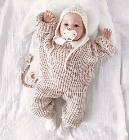 🧸 Baby Ribbed Crochet Sweater – Cozy & Modern (0–8 Years, Easy Pattern)