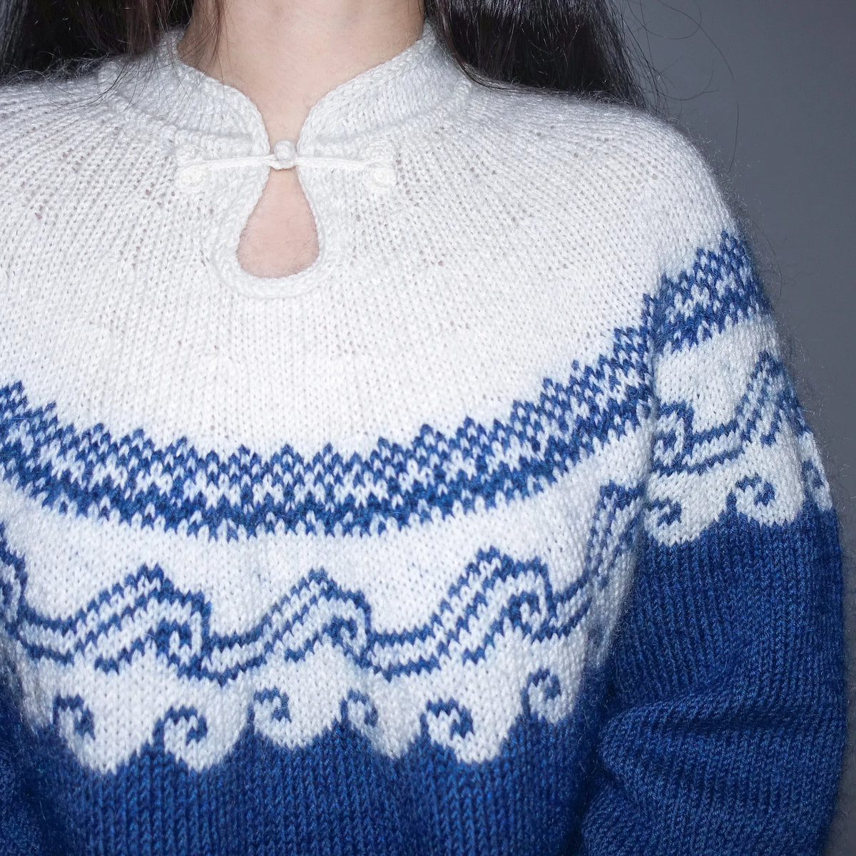 Ceramic Sweater Knitting Pattern | Porcelain Colorwork | XXS–5XL