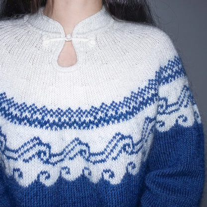 Ceramic Sweater Knitting Pattern | Porcelain Colorwork | XXS–5XL