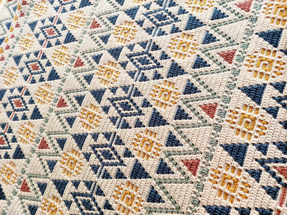 🌞 Shandiin Mosaic Blanket Pattern – Bold & Colorful Design (PDF)