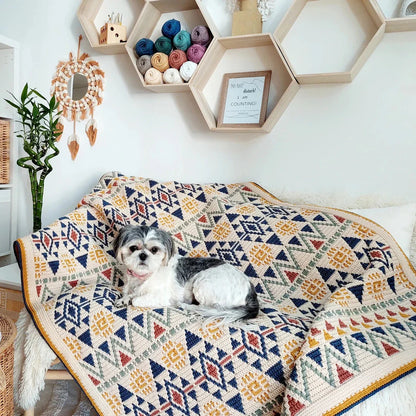 🌞 Shandiin Mosaic Blanket Pattern – Bold & Colorful Design (PDF)