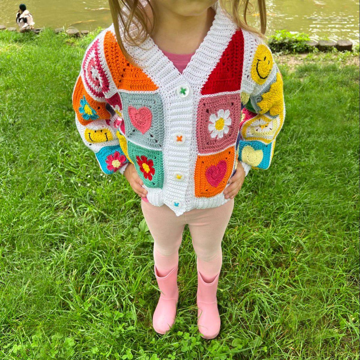 Joysie Kids Cardigan Crochet Pattern PDF (1–8 Years)