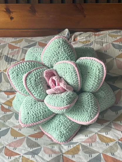 Flower Pillow Crochet Pattern PDF