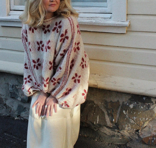 💕 Flirt Sweater – Chunky Knit Pattern PDF