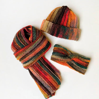 Autumn Hugs Set Crochet Pattern PDF | Beanie, Scarf & Headband