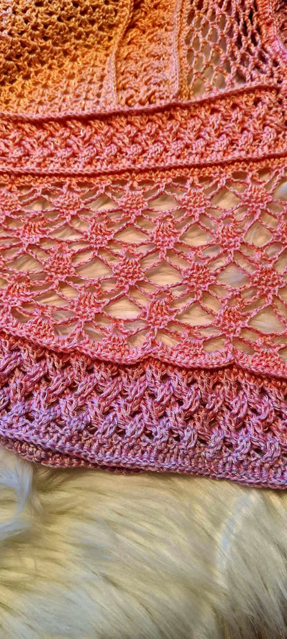 ✨ Elegant Crochet Shawl Pattern – Lightweight Summer Wrap 🧶