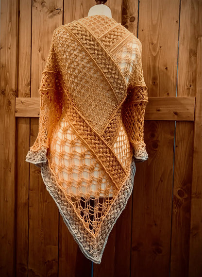 ✨ Elegant Crochet Shawl Pattern – Lightweight Summer Wrap 🧶