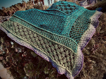 ✨ Elegant Crochet Shawl Pattern – Lightweight Summer Wrap 🧶