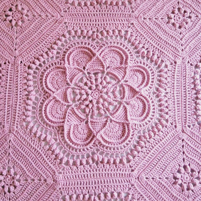 🌸 Delilah Crochet Blanket Pattern – Elegant Floral Afghan 🧶