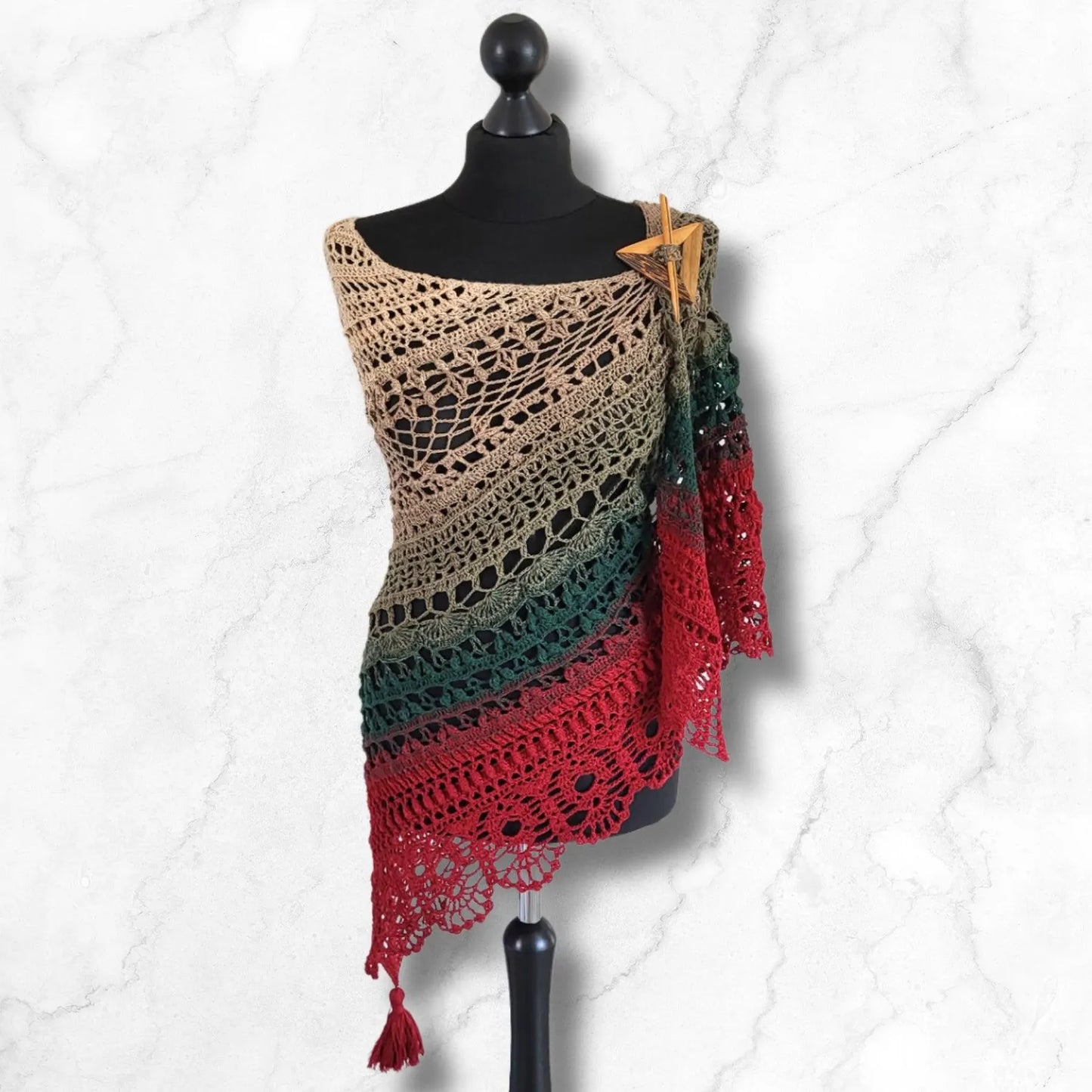 ✨ Griselda Crochet Shawl Pattern – Dreamy & Elegant Wrap 🧶