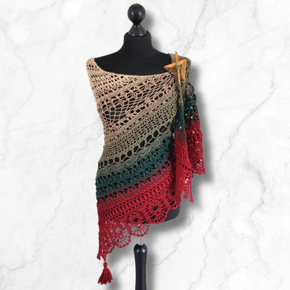 ✨ Griselda Crochet Shawl Pattern – Dreamy & Elegant Wrap 🧶