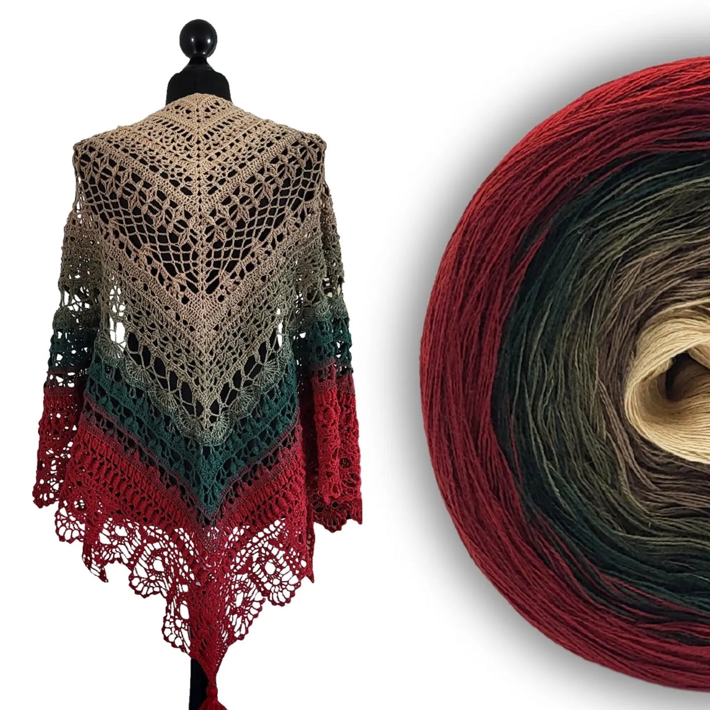 ✨ Griselda Crochet Shawl Pattern – Dreamy & Elegant Wrap 🧶
