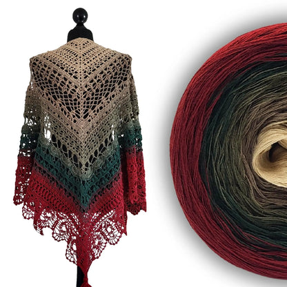 ✨ Griselda Crochet Shawl Pattern – Dreamy & Elegant Wrap 🧶