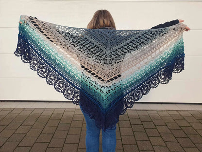 ✨ Griselda Crochet Shawl Pattern – Dreamy & Elegant Wrap 🧶