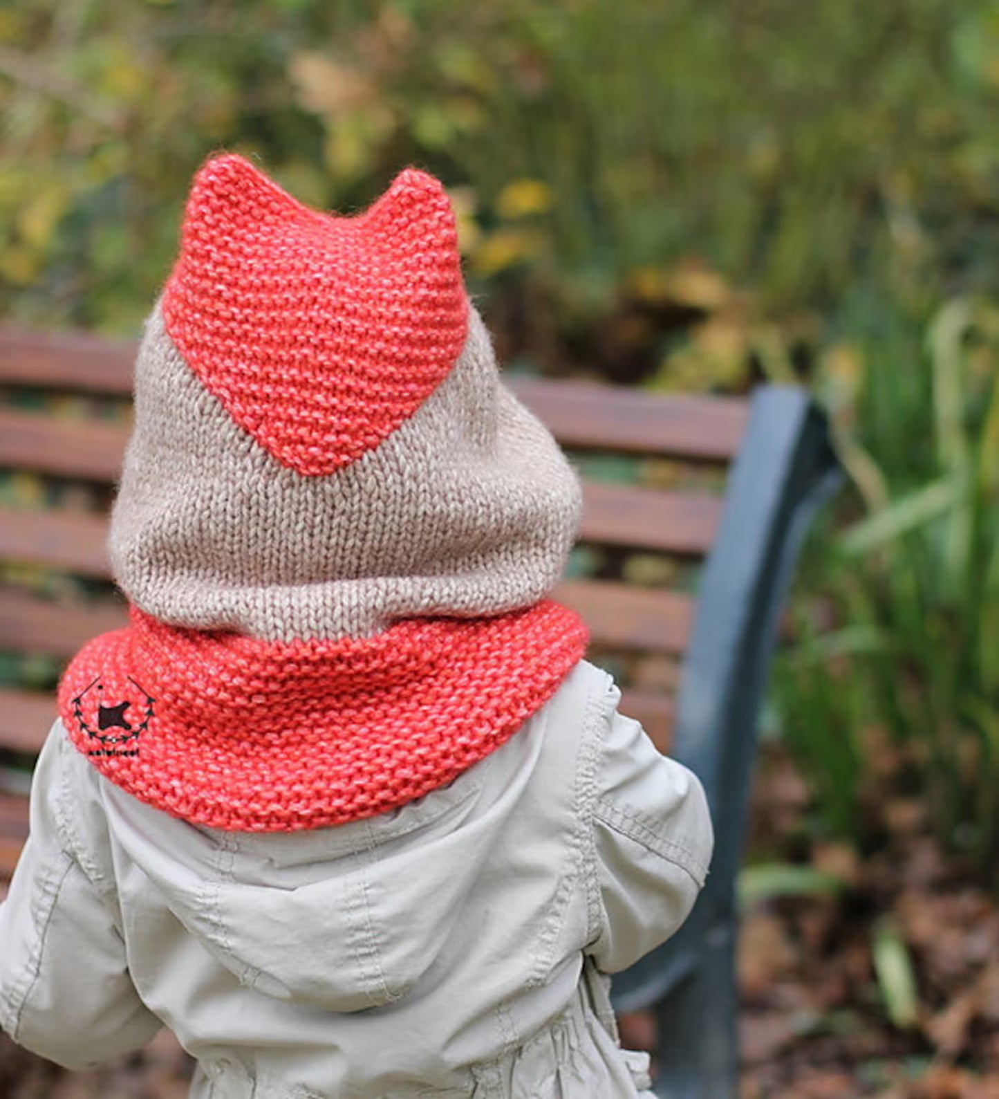🦊 Sly Fox Hooded Cowl Knitting Pattern – Baby to Adult Cozy Hood PDF 🧶✨