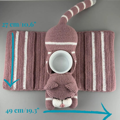 🐱✨ Adorable Cat Sofa Organizer – Crochet Pattern 🧶
