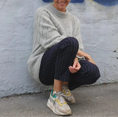 ✨ Spiral Yoke Sweater Knitting Pattern (XS–3XL) 🧶💫