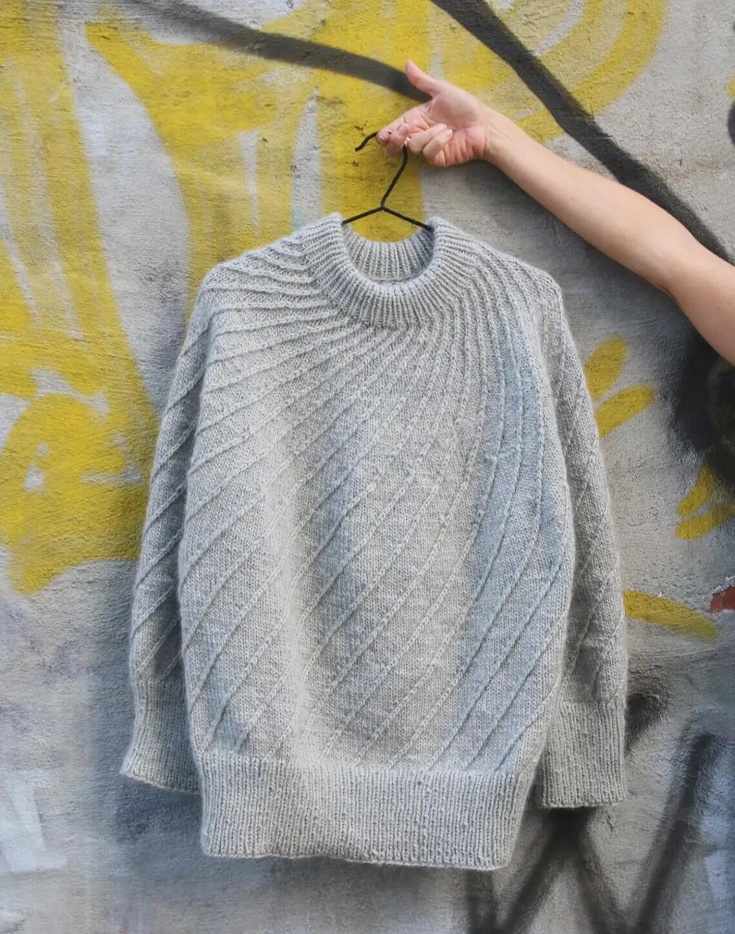 ✨ Spiral Yoke Sweater Knitting Pattern (XS–3XL) 🧶💫