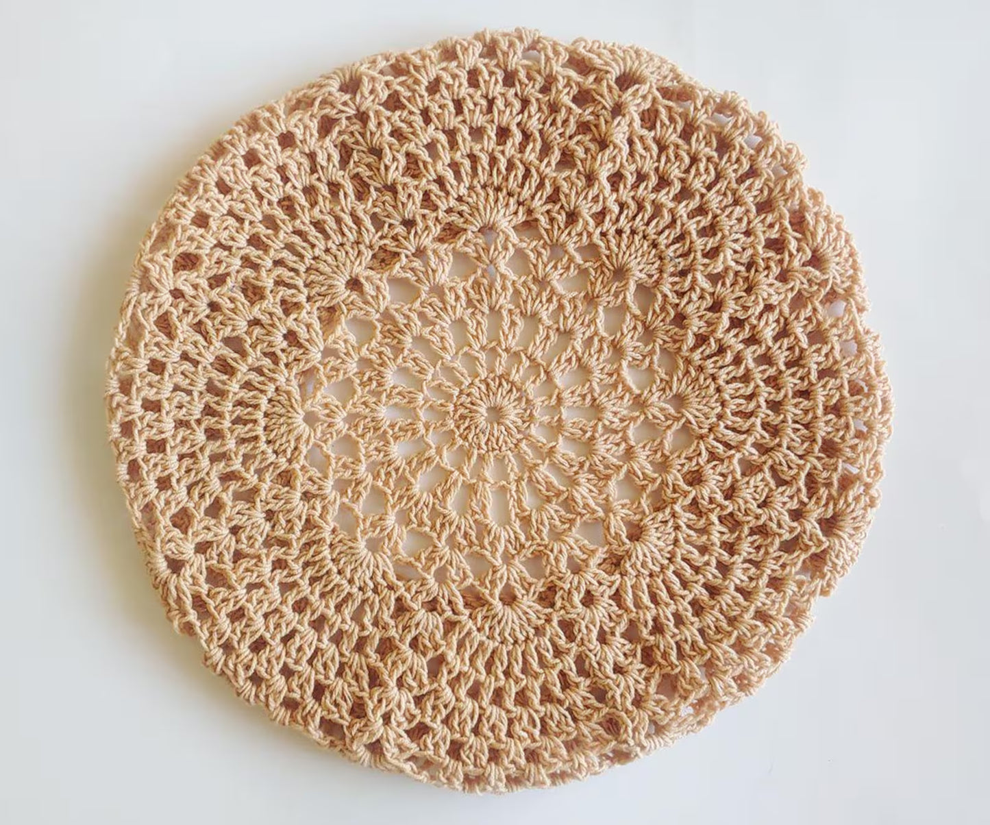 🌸 Lace Beret Crochet Pattern PDF