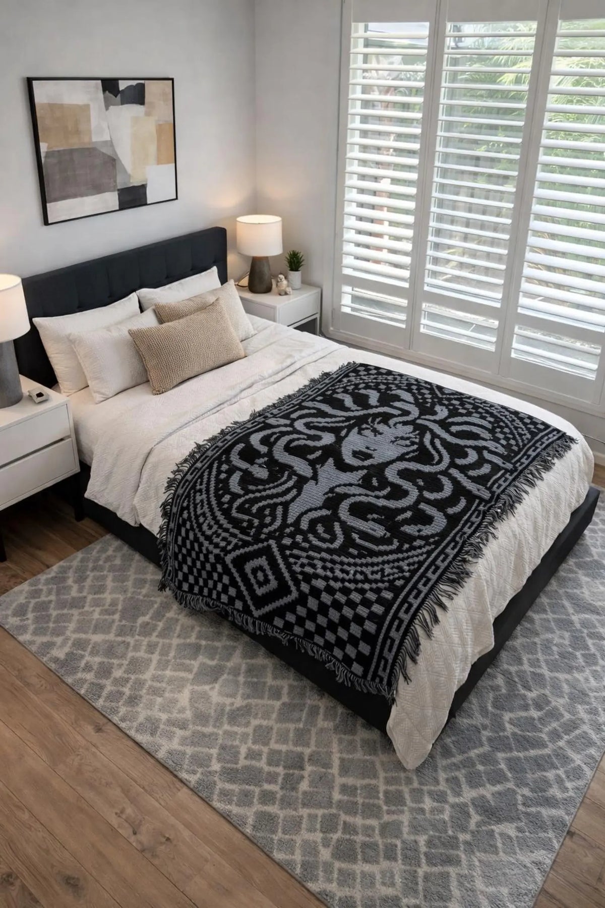Medusa Mosaic Crochet Blanket Pattern | Grid & Written Instructions