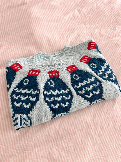 Sushi Date Sweater Knitting Pattern PDF