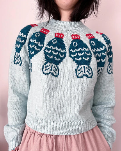 Sushi Date Sweater Knitting Pattern PDF