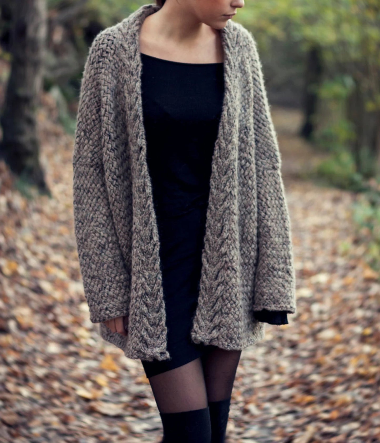 ✨ Dreamy Weave Cardigan – Oversized Knit Pattern 🧶