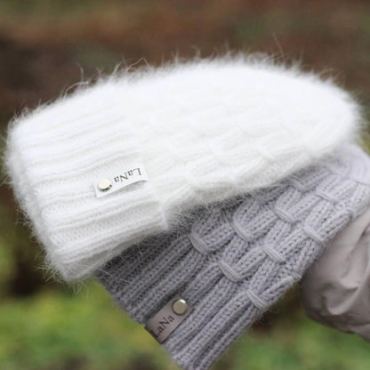 Rhombus Hat Knitting Pattern | Textured Beanie PDF