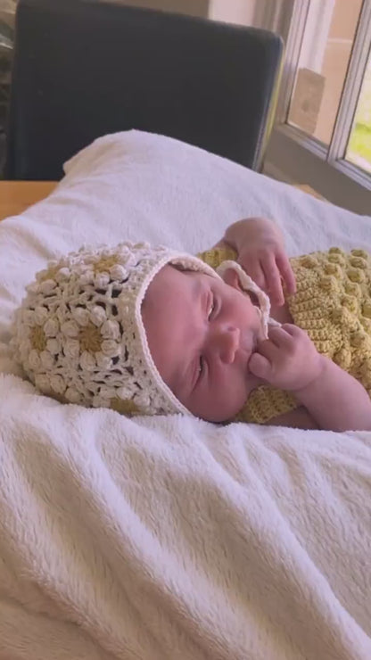 💖 Bobble Baby Romper – Modern Crochet Pattern (0–12 Months) 🍼✨