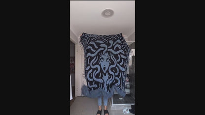 Medusa Mosaic Crochet Blanket Pattern | Grid & Written Instructions