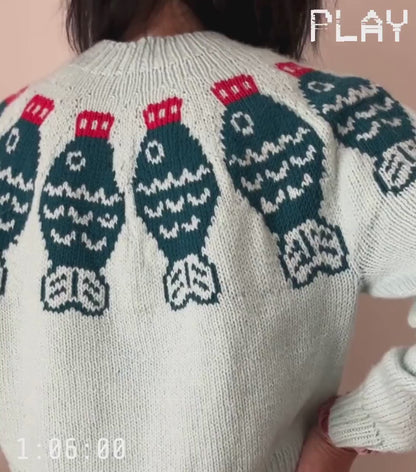 Sushi Date Sweater Knitting Pattern PDF