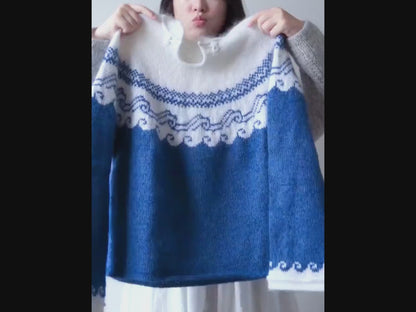 Ceramic Sweater Knitting Pattern | Porcelain Colorwork | XXS–5XL