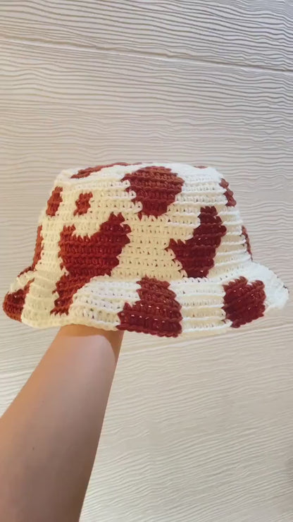 🐮 Moo Mood Bucket Hat – Crochet Pattern PDF